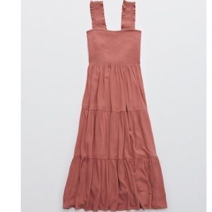 Aerie Smocked Midi Dress